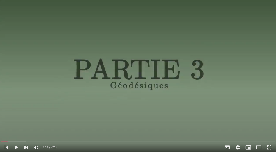 Les outils mathématiques de la Relativité Générale (vidéo) - Partie 3 - Géodésiques - Alessandro Roussel (ScienceClic)