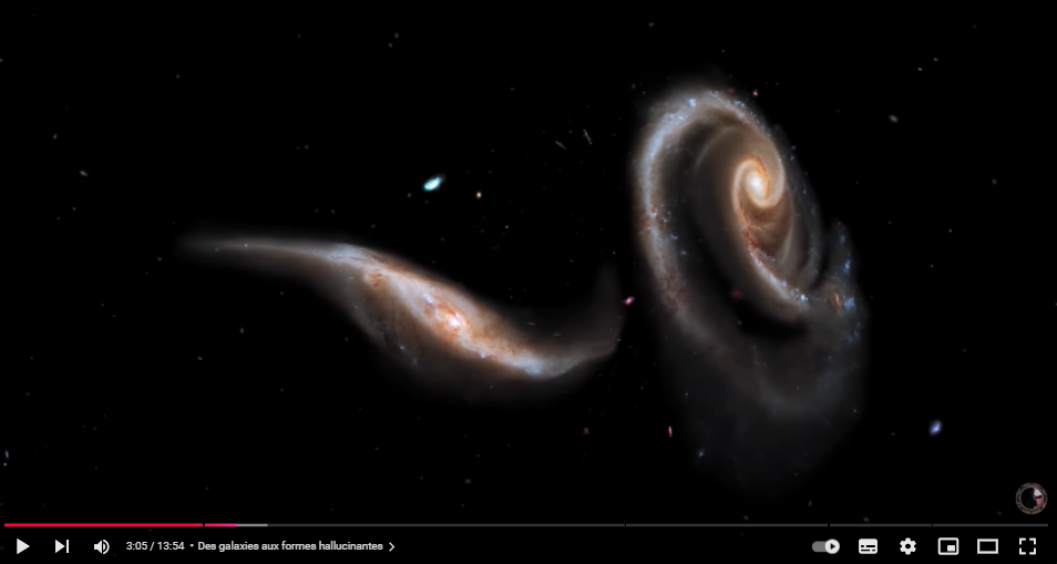 Collisions galactiques (vidéo) - Copyright BaladeMentale