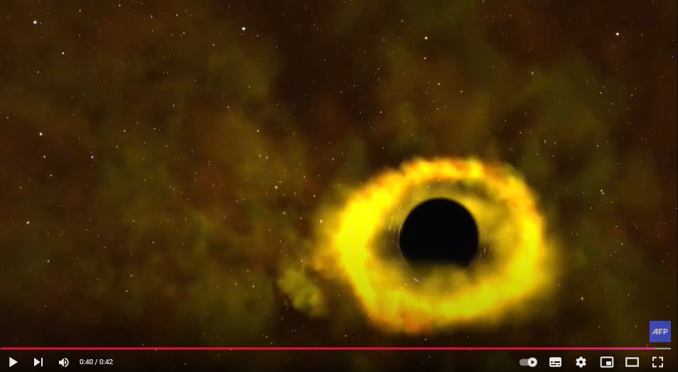 Trou noir engloutissant une étoile (vidéo) - NASA-AFP