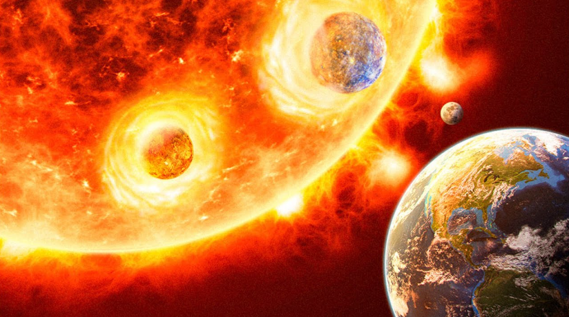 Le Soleil en phase de Géante Rouge Soleil en phase Géante Rouge - Copyright NASA-ESA
